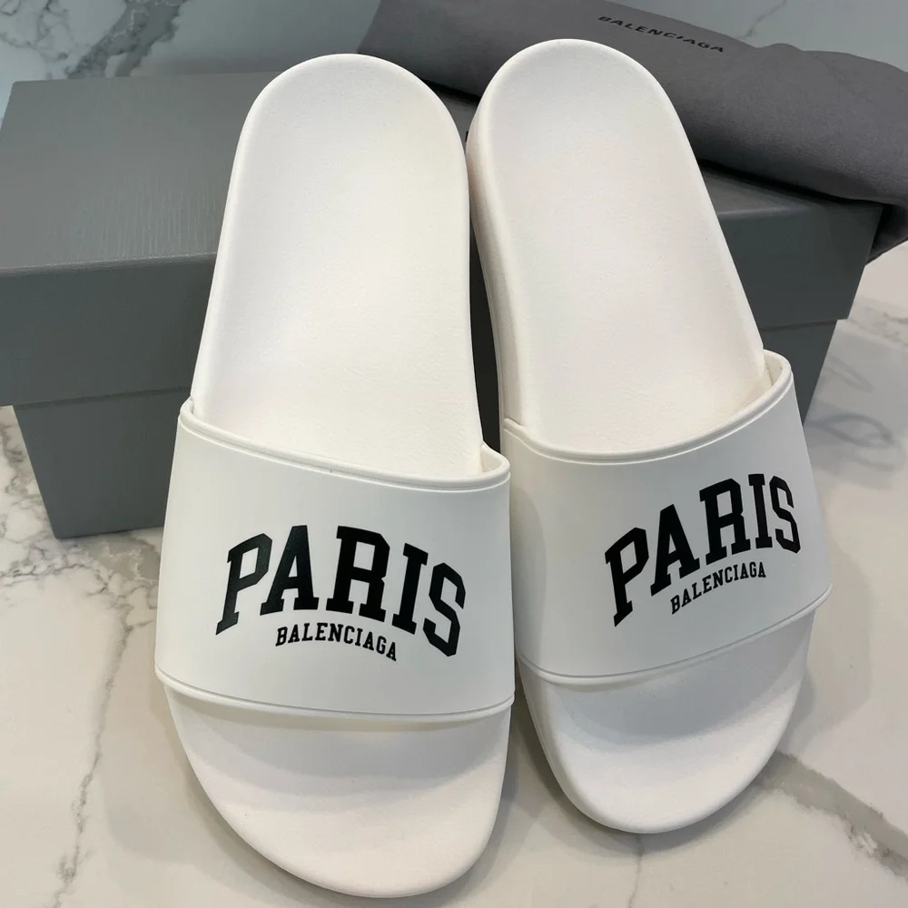 BALENCIAGA Womens Cities Pool Slide Sandals 9 B/39 EU - Picture 9 of 14